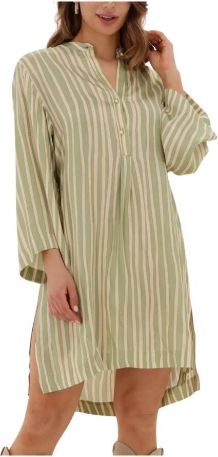 Ottod'Ame Groene Mini Jurk Abito Ta4577 Green Dames - Foto 5