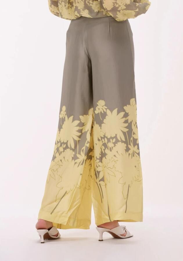 Ottod'Ame Wijde Gele Broek Multicolor Dames - Foto 2