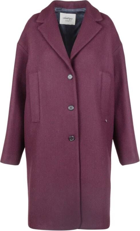 Ottod'Ame Single-Breasted Coats Rood Dames