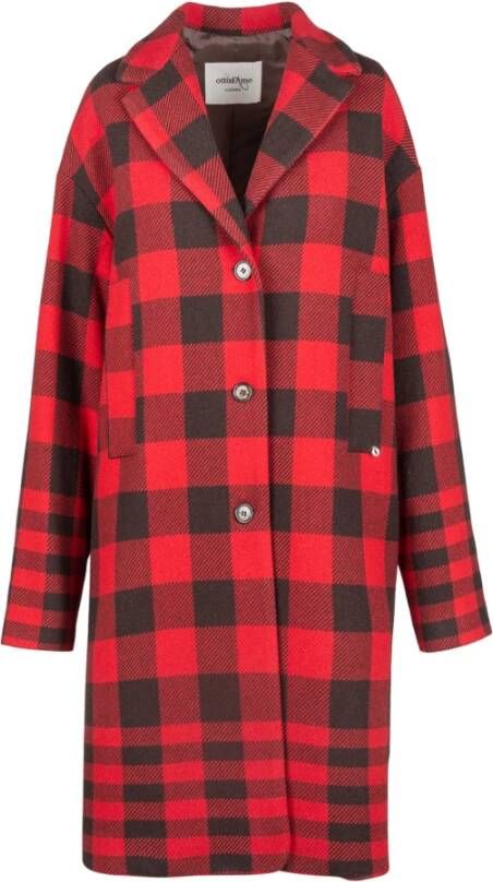Ottod'Ame Single-Breasted Coats Rood Dames