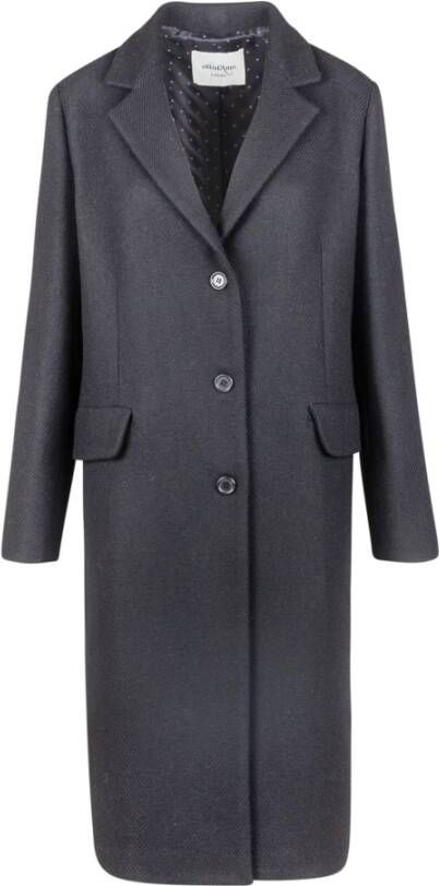 Ottod'Ame Single-Breasted Coats Zwart Dames