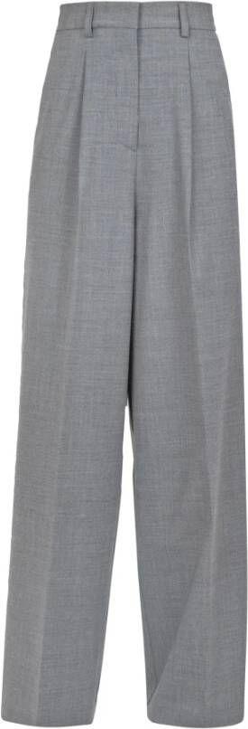 Ottod'Ame Straight Trousers Grijs Dames