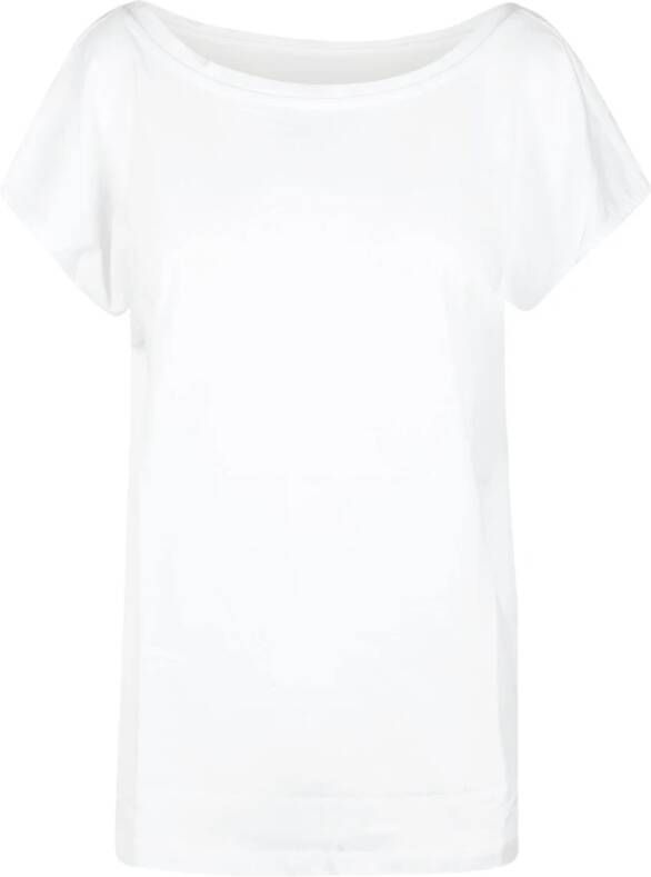 Max Mara Studio Dubbelbreasted wollen jas White Dames