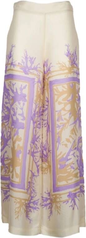 Ottod'Ame Wide Trousers Beige Dames