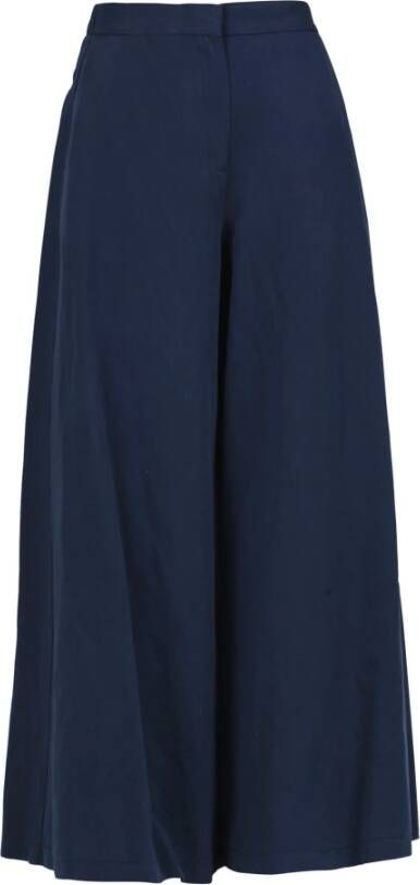 Ottod'Ame Wide Trousers Blauw Dames