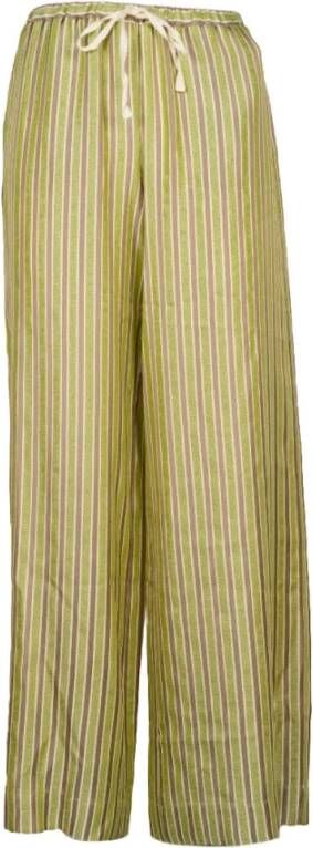 Ottod'Ame Wide Trousers Groen Dames
