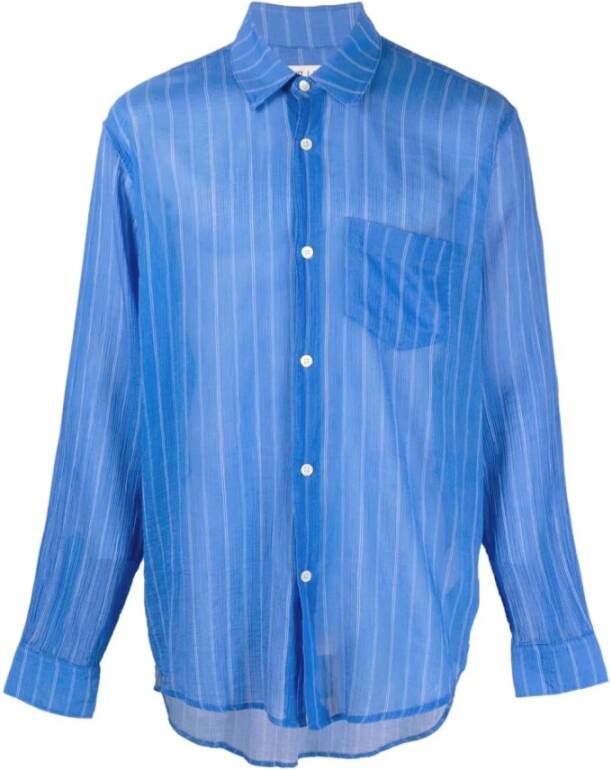 Our Legacy Casual Shirts Blauw Heren
