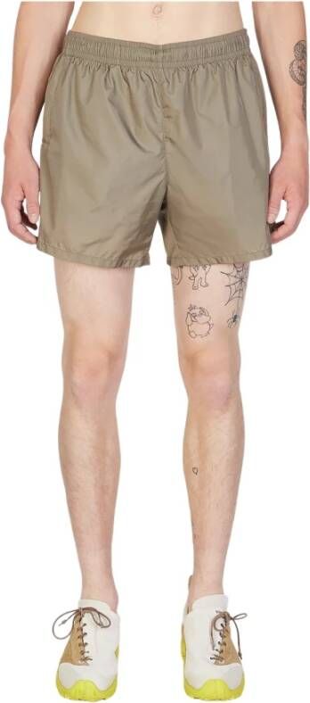 Our Legacy Elastische Taille Shell Shorts Beige Heren