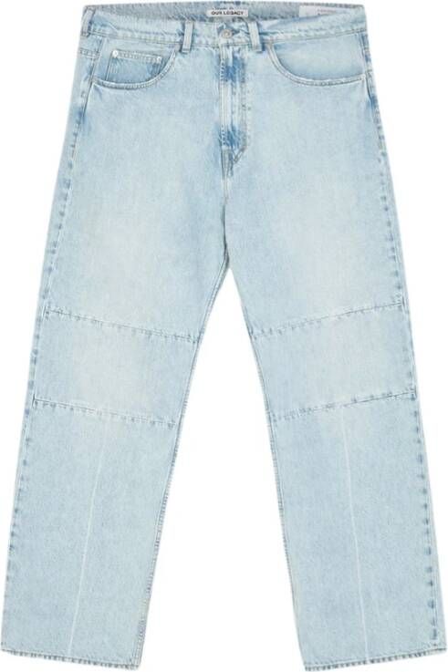 Our Legacy Superlight Wash Jeans Third Cut Blue Dames