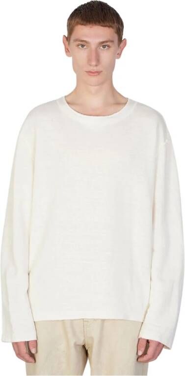 Our Legacy Relaxed Knit Sweater Beige Heren
