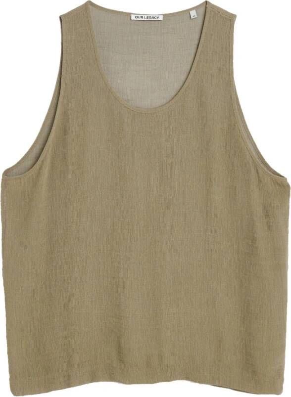 Our Legacy Sleeveless Tops Groen Dames