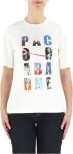 Paco Rabanne 21pjte043co0378 short sleeve t-shirts Wit Dames