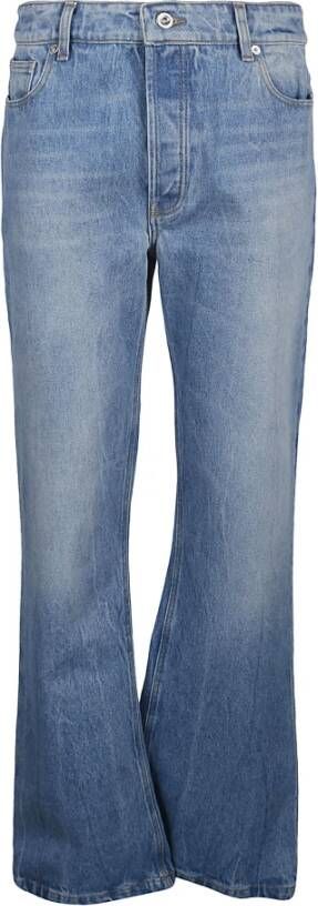 Paco Rabanne Denim Stone Wide Leg Jeans Blauw Dames