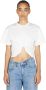 Paco Rabanne Katoenen Crew-neck T-shirt met Goudkleurig Metalen Detail White Dames - Thumbnail 1