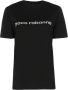 Paco Rabanne Korte mouwen T-shirt in klassiek zwart en grijs Zwart Dames - Thumbnail 1