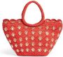 Paco Rabanne Moderne Dames Handtas Basket Tote #M884 Rood Dames - Thumbnail 1
