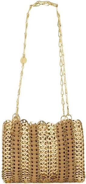 Paco Rabanne Hobo bags Purse Leather Gold in goud - Foto 3
