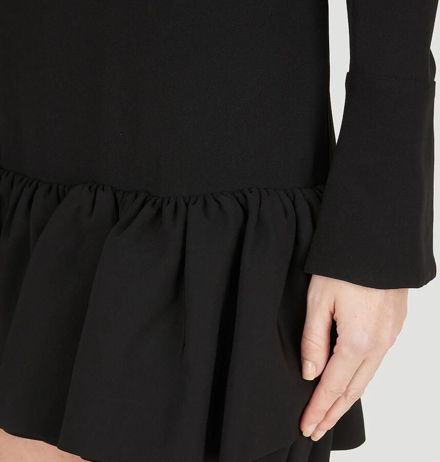 Paco Rabanne Zwarte Elegante Coltrui Jurk Rok Black Dames - Foto 3