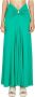 Paco Rabanne Stretch Jersey V-Taille Rok Groen Dames - Thumbnail 1