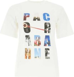 Paco Rabanne 21pjte043co0378 short sleeve t-shirts Wit Dames