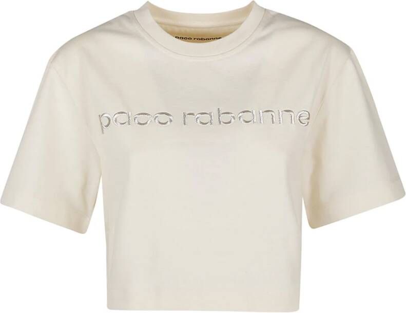 Paco Rabanne Upgrade je garderobe met Nude T-Shirt Beige Dames