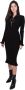Paco Rabanne Zwarte Jurk met Medium Lengte Stijl 22AMRO467ml0027 Zwart Dames - Thumbnail 1