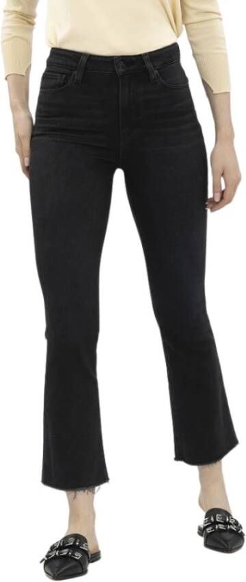 Paige Cropped Trousers Zwart Dames