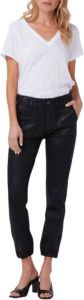 Paige Leather Trousers Zwart Dames