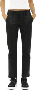 Paige Straight Trousers Zwart Dames