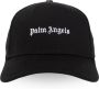 Palm Angels Baseball Logo Piccolo Cap voor Heren Zwart Heren - Thumbnail 3