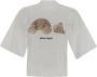 Palm Angels Bear T-Shirt Trendy Stijl voor Vrouwen White Dames - Thumbnail 1