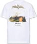 Palm Angels Bedrukt T-shirt White Heren - Thumbnail 2