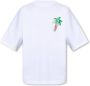 Palm Angels T-shirt met logoprint Wit - Thumbnail 1