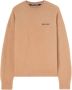 Palm Angels Beige Sweaters met Geborduurd Logo Beige Heren - Thumbnail 1