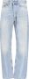 Palm Angels Lichtblauwe Distressed Straight-Leg Jeans Blue Heren - Thumbnail 6