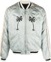 Palm Angels Life is Palm Bomber jacket Blauw Heren - Thumbnail 7
