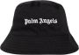 Palm Angels Logo Patroon Zwarte Bucket Hat Black Unisex - Thumbnail 1