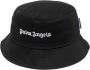 Palm Angels Zwarte katoenen bucket hoed met uniek logo stiksel Black Heren - Thumbnail 1