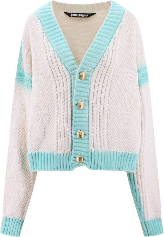 Palm Angels Cardigans Wit Heren