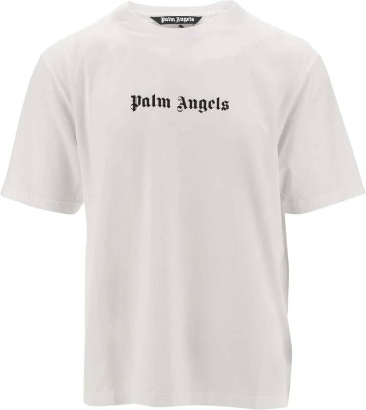 Palm Angels Casual Heren T-shirt Stijlvol en Comfortabel Wit Heren