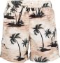Palm Angels Beige Zwemkleding met Palmboomprint voor Heren Beige Heren - Thumbnail 7