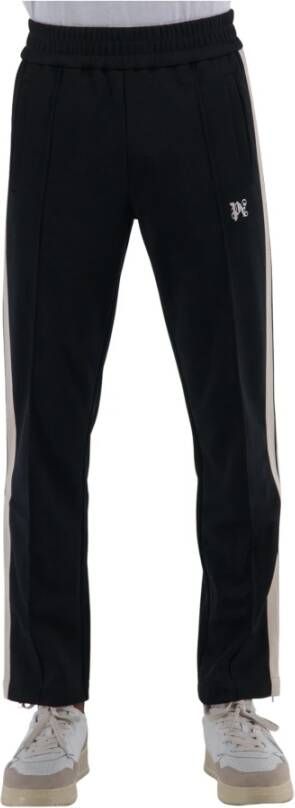 Palm Angels Zwarte trainingsbroek met witte zijstrepen Black Heren