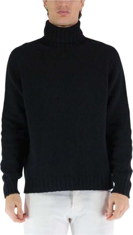 Palm Angels Zwarte wollen coltrui Black Heren