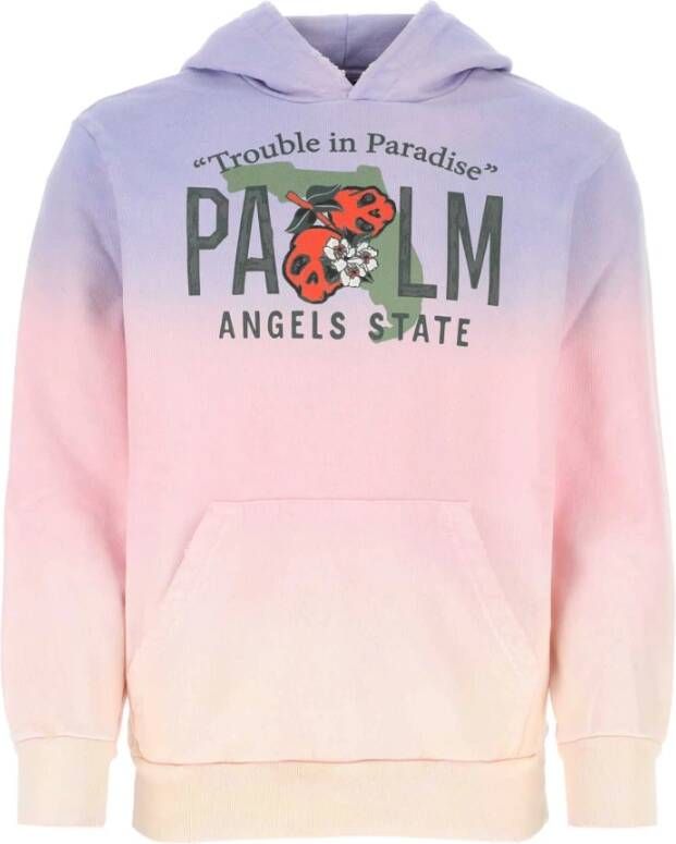 Palm Angels Comfortabele en stijlvolle hoodie Purple Heren