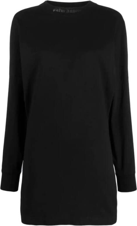 Palm Angels Daggebreide jurk Zwart Dames