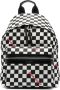 Palm Angels Damier Check Logo Rugzak Zwart Heren - Thumbnail 1