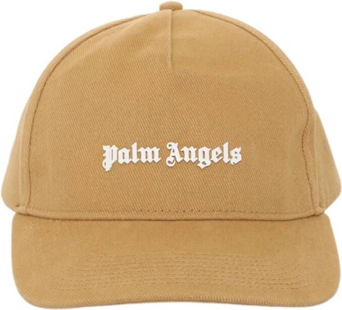 Palm Angels Heren Classic Logo Cap Beige Heren