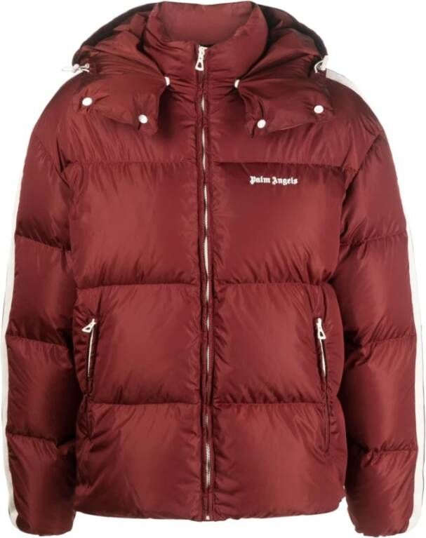 Palm Angels Down Jackets Paars Heren