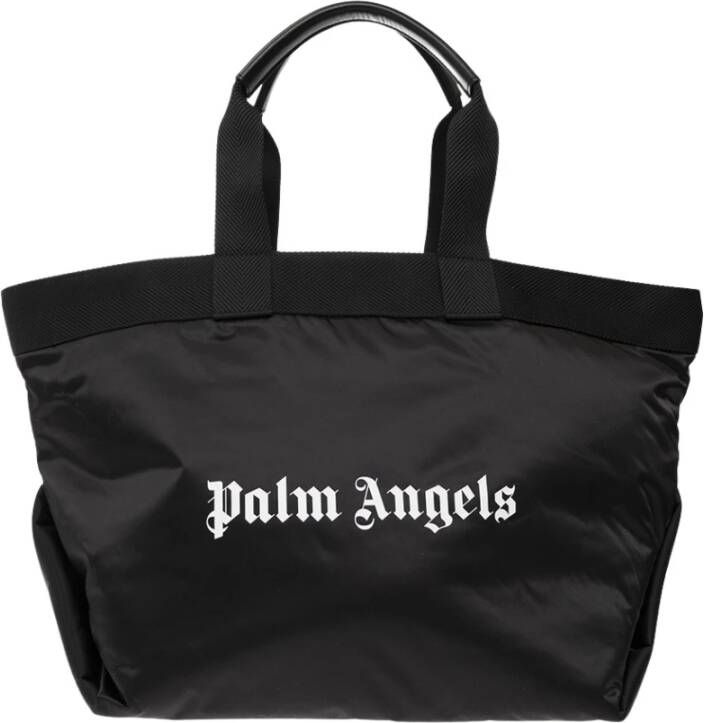 Palm Angels Zwarte Handtas Regular Fit Geschikt voor alle temperaturen 100% leer Black Heren