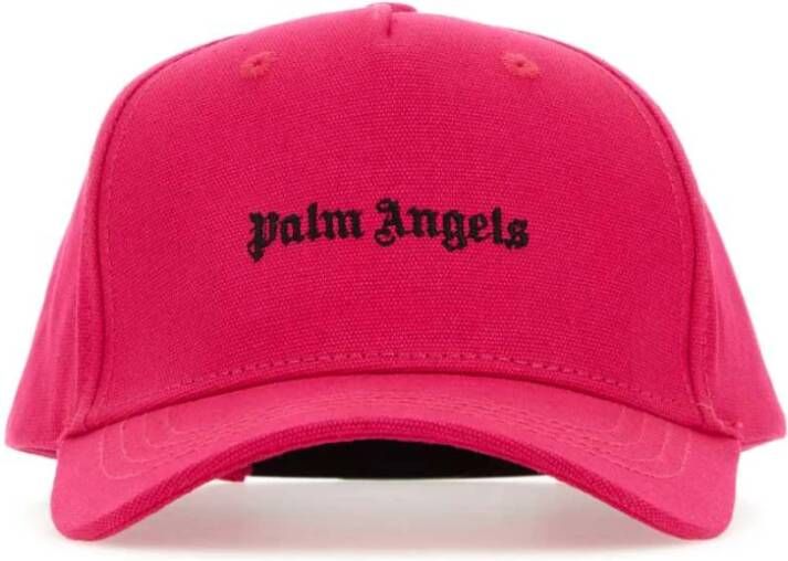 Palm Angels Fuchsia Katoenen Baseballpet Roze Heren